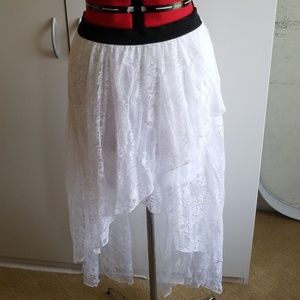 High Low Lace Skirt